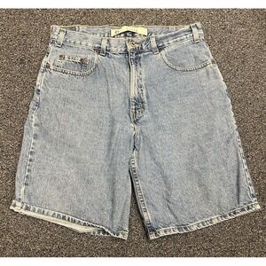 Vintage 90s Arizona Jean Shorts Jorts Blue Demin light wash shorts Size 34 x 9